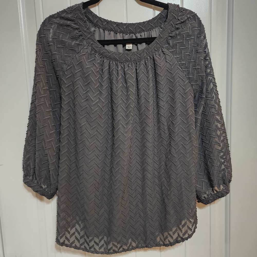 Cato Gray Longsleeve Top